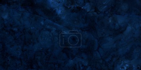 Photo for Dark blue marble or cracked concrete background (as an abstract mystical background or marble or concrete texture) - Royalty Free Image