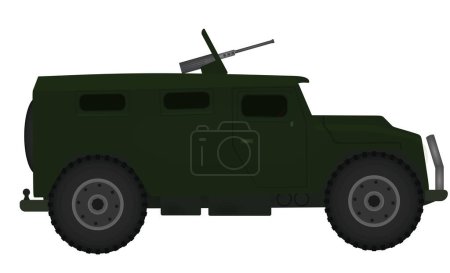 Illustration for Military armored vehicle. vector illustration - Royalty Free Image