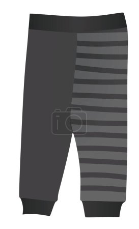 Illustration for Grey baby tracksuit bottom. vector - Royalty Free Image