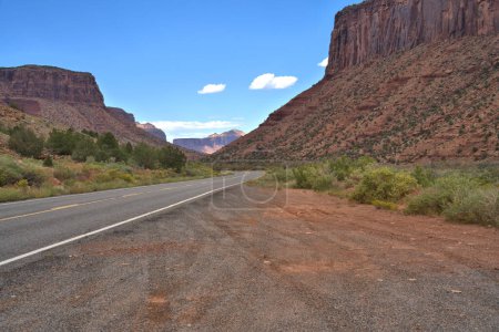 Photo for Arizona Red rock mountains along the remote highway - Royalty Free Image