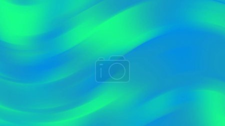 Photo for Soft green wavy mix flow pattern gradient background. 2D layout illustration - Royalty Free Image