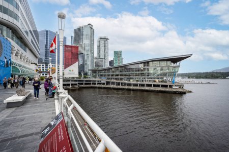 Photo for Vancouver Convention centre and harbourside seen from Canada Place in Vancouver, British Columbia, Canada on 30 May 2023 - Royalty Free Image