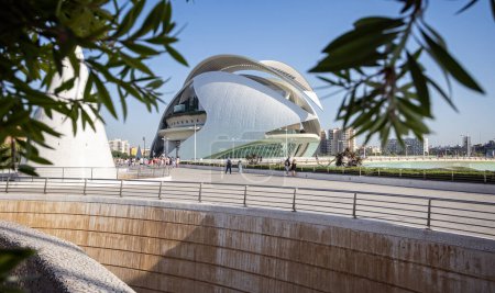 Photo for Palau de les Arts in The City of Arts and Sciences, Valencia, Spain on 25 August 2023 - Royalty Free Image