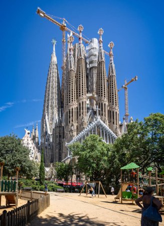 Photo for The Sagrada Familia Basilica in Barcelona, Spain on 28 August 2023 - Royalty Free Image