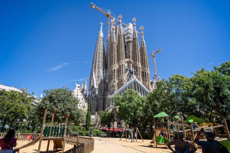 Photo for The Sagrada Familia Basilica in Barcelona, Spain on 28 August 2023 - Royalty Free Image