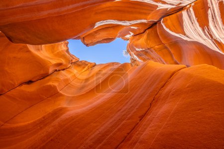 Photo for Antelope Canyon - colorful slot canyon with oranges, yellow, purples and blue in Arizona, USA on 28 April 2024 - Royalty Free Image
