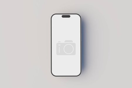 Photo for Isometric minimal 3d phone levitating mockup. 3d rendering - Royalty Free Image