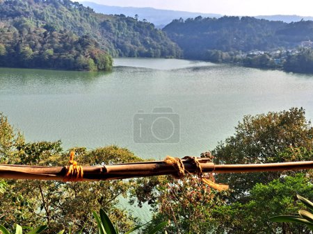 Photo for The Necaxa Dam currently represents an important tourist attraction in Puebla Mexico. Its creation was considered an icon in the generation of national electric power - Royalty Free Image