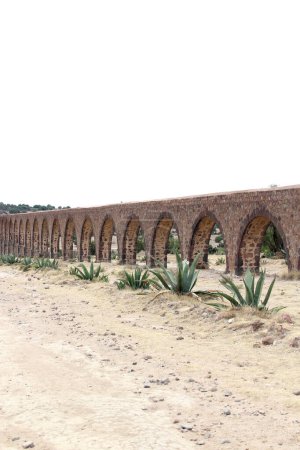 The Padre Tembleque Aqueduct in Zempoala, Hidalgo Mexico is a UNESCO World Heritage Site, a great work of hydraulic system in America