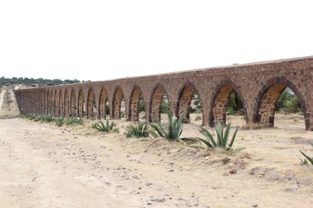 Das Aquädukt Padre Tembleque in Zempoala, Hidalgo Mexiko ist UNESCO-Weltkulturerbe, ein großartiges Werk des Hydrauliksystems in Amerika