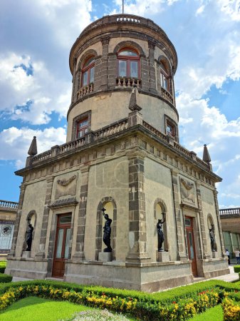 Mexico City, Mexico - Aug 9 2023: The National Museum of History is the site that keeps the memory of the history of Mexico, it is located in the Chapultepec Castle