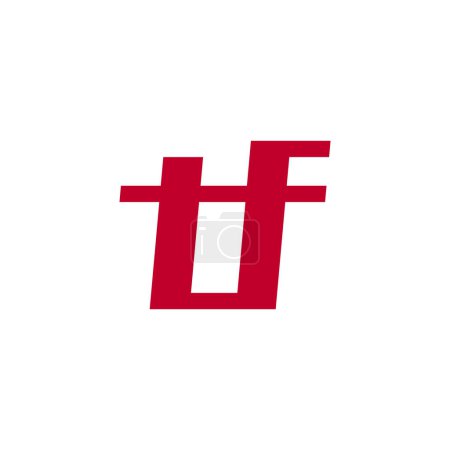 Téléchargez les illustrations : Letter T and F logo icon design template elements Vector eps - en licence libre de droit
