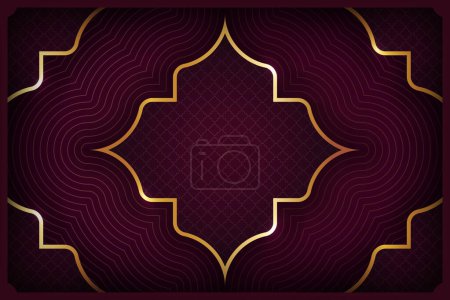 Ilustración de Fondo de lujo islámico con adorno de mandala de oro, vector eps formato - Imagen libre de derechos