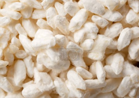 Photo for Close-up of rice koji throughout the screen. Koji is fermented rice. A view from directly above. - Royalty Free Image