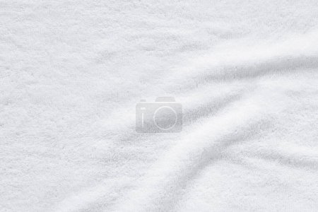 Texture of a white towel. View from directly above. Making the waves sing.