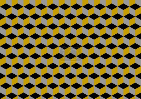 Ilustración de Inconsútil patrón de cubos abstractos. Diseño colorido, textura geométrica 3d fondo de pantalla, vector ilustración moderno cubo patrón de fondo - Imagen libre de derechos