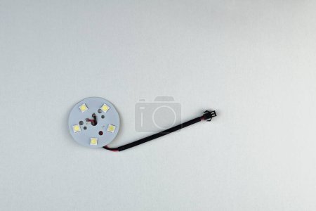 Photo for Inside part of a  led bulb on a white - Royalty Free Image
