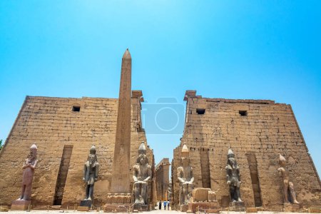 Entrance to Luxor Temple in Luxor, Egypt