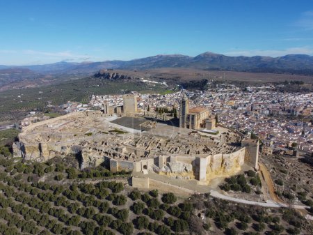 Foto de Vista area del Castillo de la Mota de Alcal la Real, Jan - Imagen libre de derechos