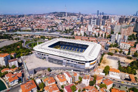 Photo for Fenerbahce Sukru Saracoglu Stadium in Kadikoy district of Istanbul, Turkey. Stadium of Fenerbahce Football Sports Club. - Royalty Free Image