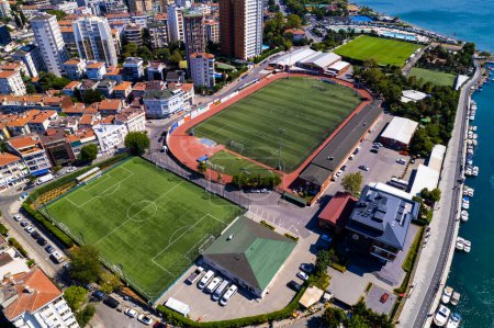 Photo for Istanbul, Turkey - August 21, 2023: Fenerbahce Sports Club Dereagzi Facilities in Kadikoy district of Istanbul, Turkey. - Royalty Free Image