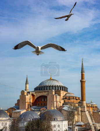 Hagia Sophia / Ayasofya. Die Hagia Sophia ist das berühmte historische Gebäude Istanbuls. Türkei. 