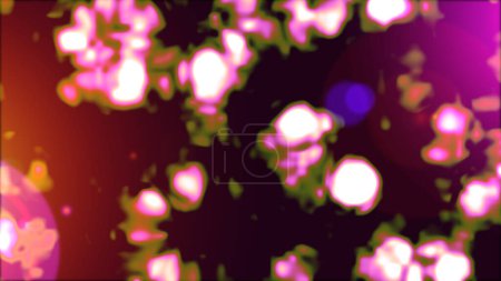 Photo for Nice background. Raster - stock. Balls Beautiful fabric pattern. It can be used on wallpaper, mug prints, baby apparels, wrapping boxes etc. Round cute pattern. Black, brown and purple on colors. - Royalty Free Image