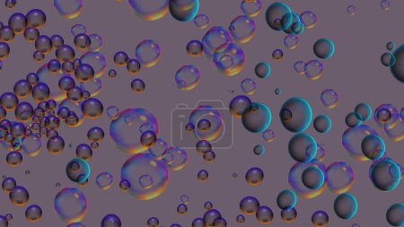 Photo for Abstract pattern for wrapping paper Raster illustration. Balls Sketch nice background. Round violet, gray and neutral on colors. - Royalty Free Image