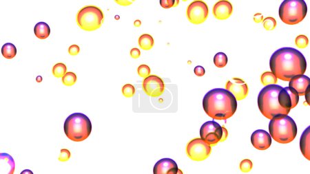 Photo for Balls pattern Sketch cute background. Doodles white, pink and yellow on colors. Nice pattern for wrapping paper raster. - Royalty Free Image