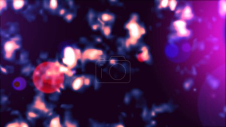 Photo for Varicoloblack, violet and brown raster galaxy illustration. Design wrapping and gift paper, greeting cards, banner and posters design. - Royalty Free Image