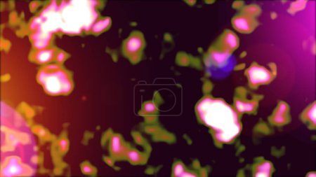 Photo for Raster texture. Doodles on a black, brown and pink colors. Illustration. Shining pattern Beautiful fabric background. - Royalty Free Image