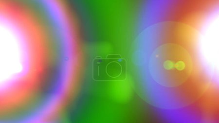 Photo for Watercolor painting. Glow pattern Gentle, spring on green, pink and violet colors. Raster illustration. - Royalty Free Image