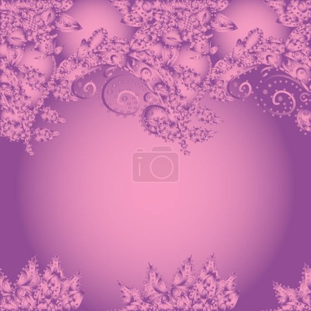 Página de patrón abstracto para antiestrés. En colores rosa, violeta y púrpura.