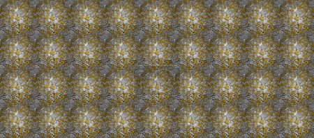 Photo for Raster. Seamless Beautiful fabric pattern. Doodles yellow, neutral and black on colors. - Royalty Free Image