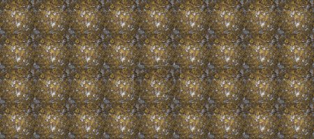 Seamless Abstract interesting background. Beige, black and yellow on colors. Doodles pattern. Tender fabric pattern. Raster.