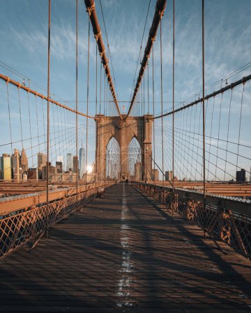 Téléchargez les photos : Brooklyn Bridge à New York, États-Unis. Photo prise aux États-Unis. - en image libre de droit