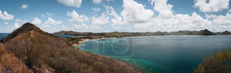 Photo for Yachts anchoring in famous Rodney Bay, Saint Lucia, West indies. - Royalty Free Image
