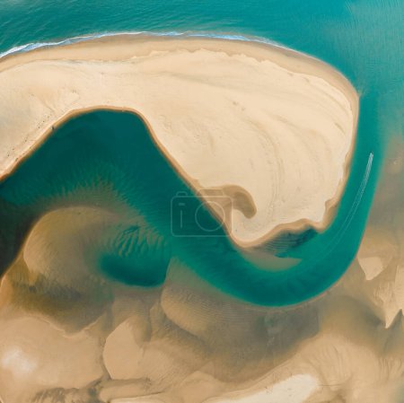 Photo for Aerial Drone view of Noosa River, Byron Gold Coast Sunshine Coast, Australia - Royalty Free Image