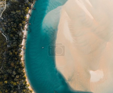 Foto de Vista aérea del río Noosa, Byron Gold Coast Sunshine Coast, Australia - Imagen libre de derechos
