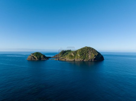 Photo for Aerial view of picturesque Islet of Vila Franca do Campo on Sao Miguel island, Azores, Portugal. - Royalty Free Image