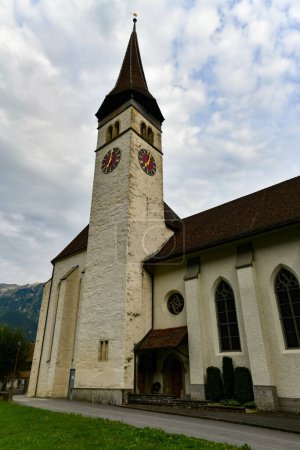 Foto de Iglesia del Castillo de Interlaken (Schlosskirche) - Interlaken, Suiza - Imagen libre de derechos