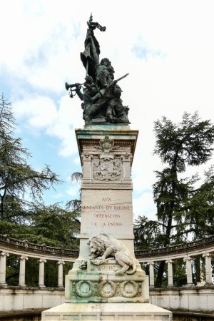 Téléchargez les photos : Lyon, France - 19 août 2022 : Monument des Enfants du Rhône à Lyon, France. - en image libre de droit