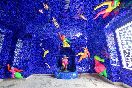 Photo for Hanover, Germany - Jul 11, 2023: The Grotto by Niki de Saint Phalle of Herrenhausen Palace located in Hanover, Germany - Royalty Free Image