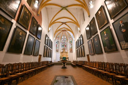 Photo for Leipzig, Germany - Jul 10, 2023: Lutheran St. Thomas Church Thomaskirche Interior in Leipzig, Germany. - Royalty Free Image