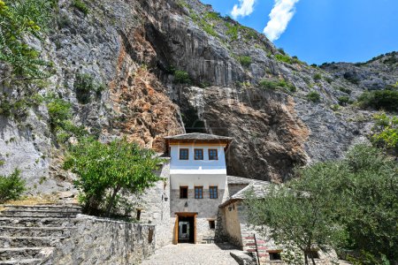 The Blagaj Dervish Tekke, located near Mostar, was established in the 15th century by the Bektashi order