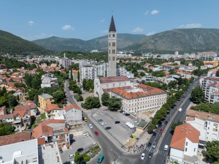 Franziskanerkloster und Kirche St. Peter und Paul in der Stadt Mostar, Bosnien und Herzegowina.
