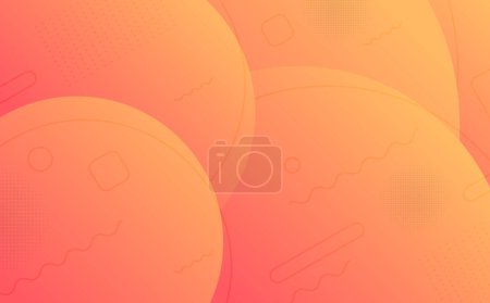 Photo for Abstract gradient orange color design with geometric pattern design decoration style. Overlapping with lines style minimal background. Vector - Royalty Free Image