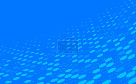 Photo for Abstract blue circle geometric pattern design decorative artwork. Overlapping with simple style background. Vector - Royalty Free Image