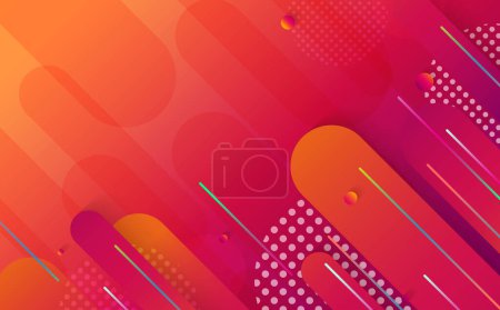 Photo for Abstract gradient template design of futuristic artwork decorative. Overlapping style for webpage background. Vector - Royalty Free Image