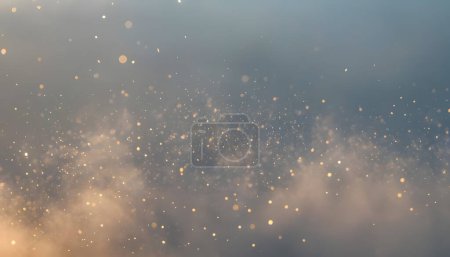 Photo for Thousands of dust specks floating in a glowing haze, Sparkling dust particles in soft light, gentle background, Generative AI - Royalty Free Image